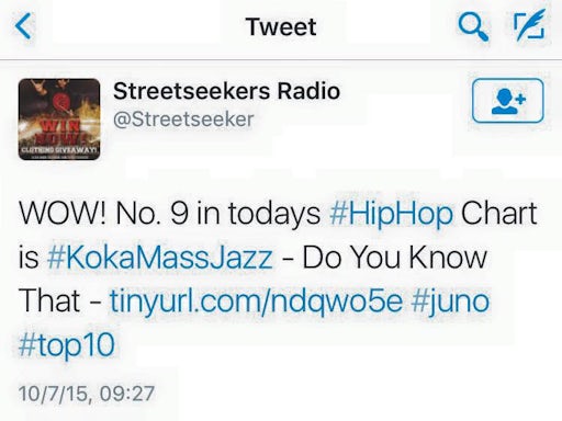 N9 in todays HipHop Chart is Koka Mass Jazz - Do You Know That